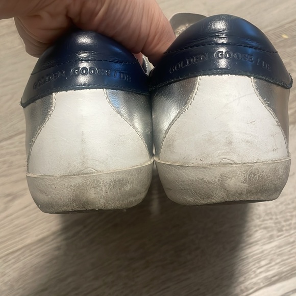 Golden Goose Super Star Metallic Leather Sneakers - Picture 4 of 9